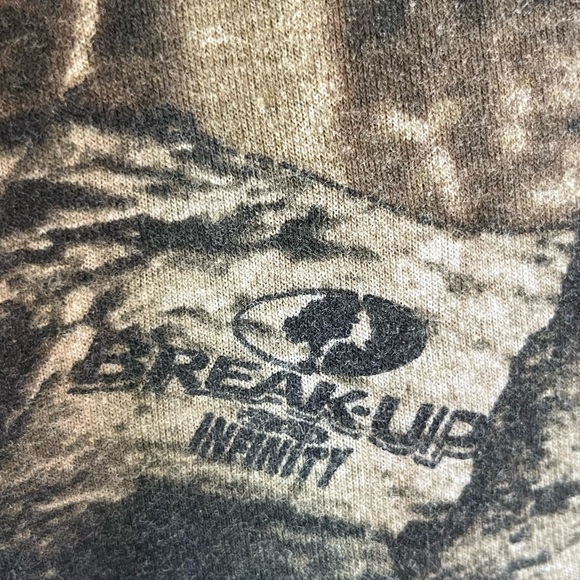 MOSSY OAK BREAK UP INFINITY PATTERN MENS TEE 2XL pre-owned - Picture 4 of 8